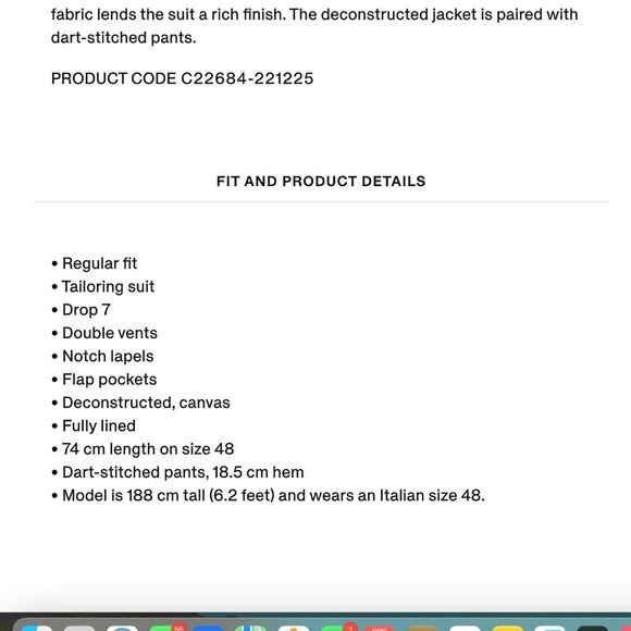 Ermenegildo Zegna Dark Grey Trofeo Wool Suit Pants US Size 44 - Picture 3 of 11